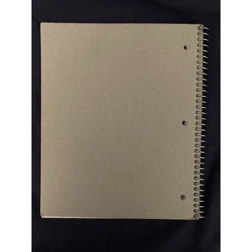 College Ruled Spiral Notebook With Pocket | Purple Front Cover | 84 Sheets